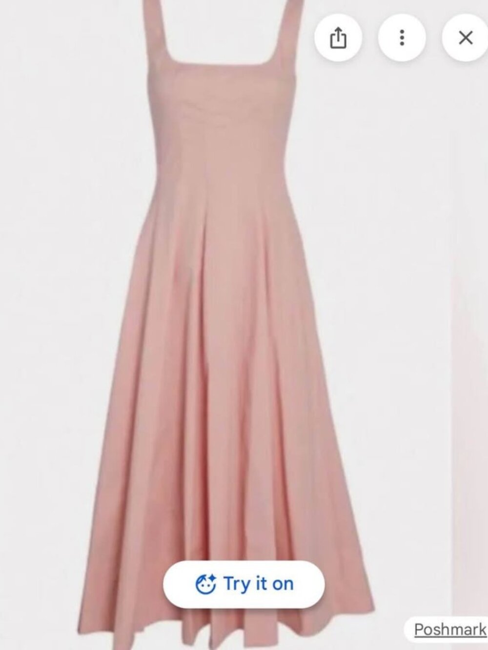 STAUD Pink Midi Dress wells